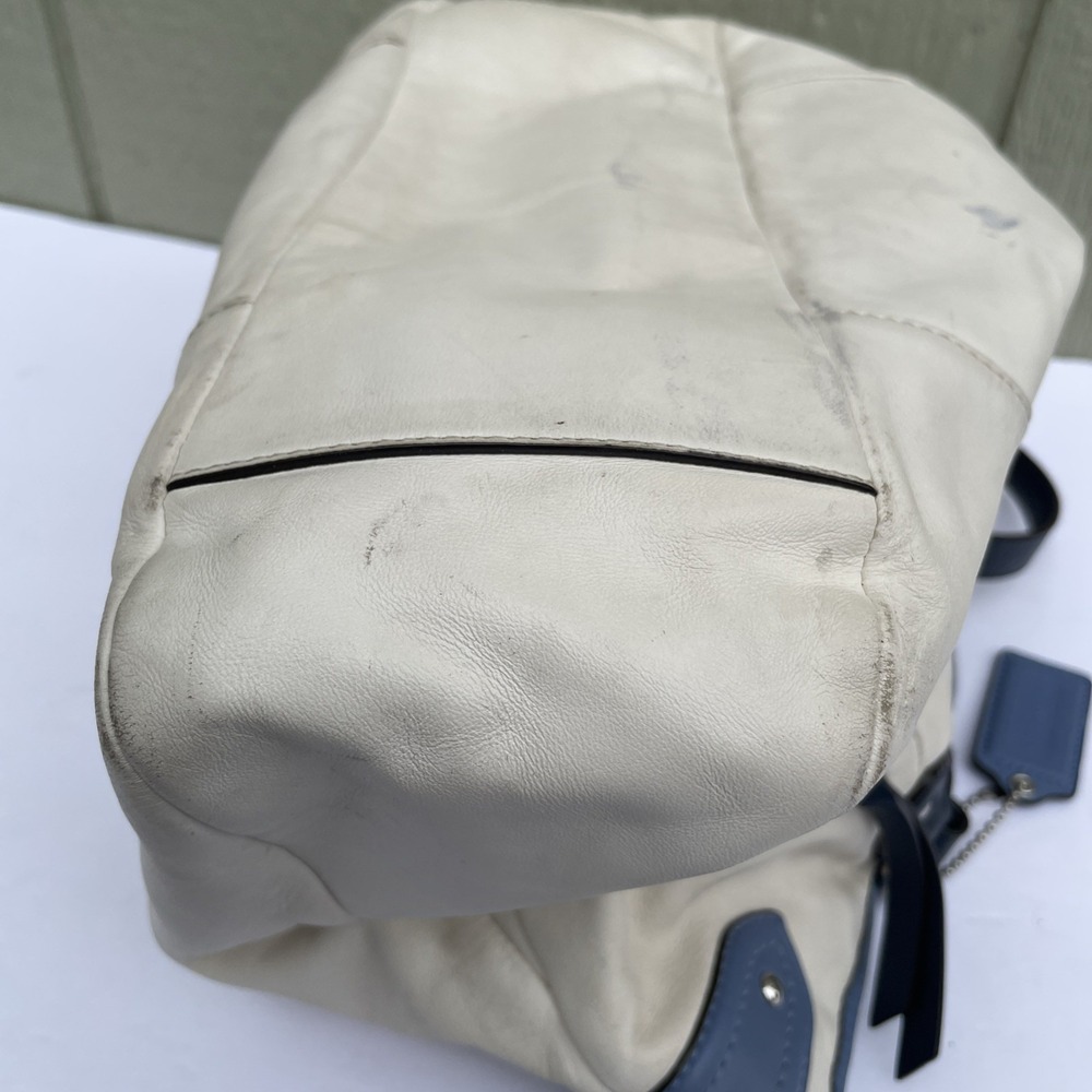 Coach Womens Hangbag Ivy/Blue F23922 Daisy spectator Emma Leather tote bag READ - Picture 16 of 16